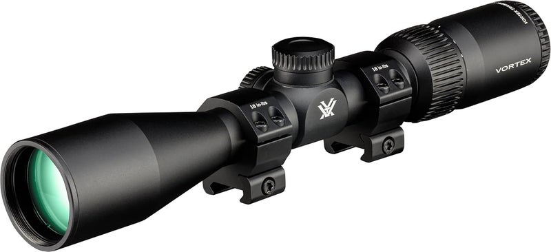 VORTEX مجموعة منظار بندقية Triumph HD 3-9x40 مع مستوى بؤري ثانوي، أنبوب بقطر 1 بوصة - تقاطع Dead-Hold BDC (MOA)، حلقات Hunter بقطر 1 بوصة - ارتفاع منخفض 0.90 بوصة، غلاف نيونبرين - Image 2